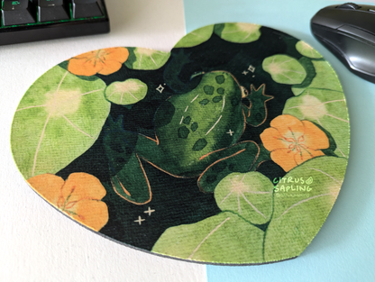 Nasturtium Frog Mouse Mat