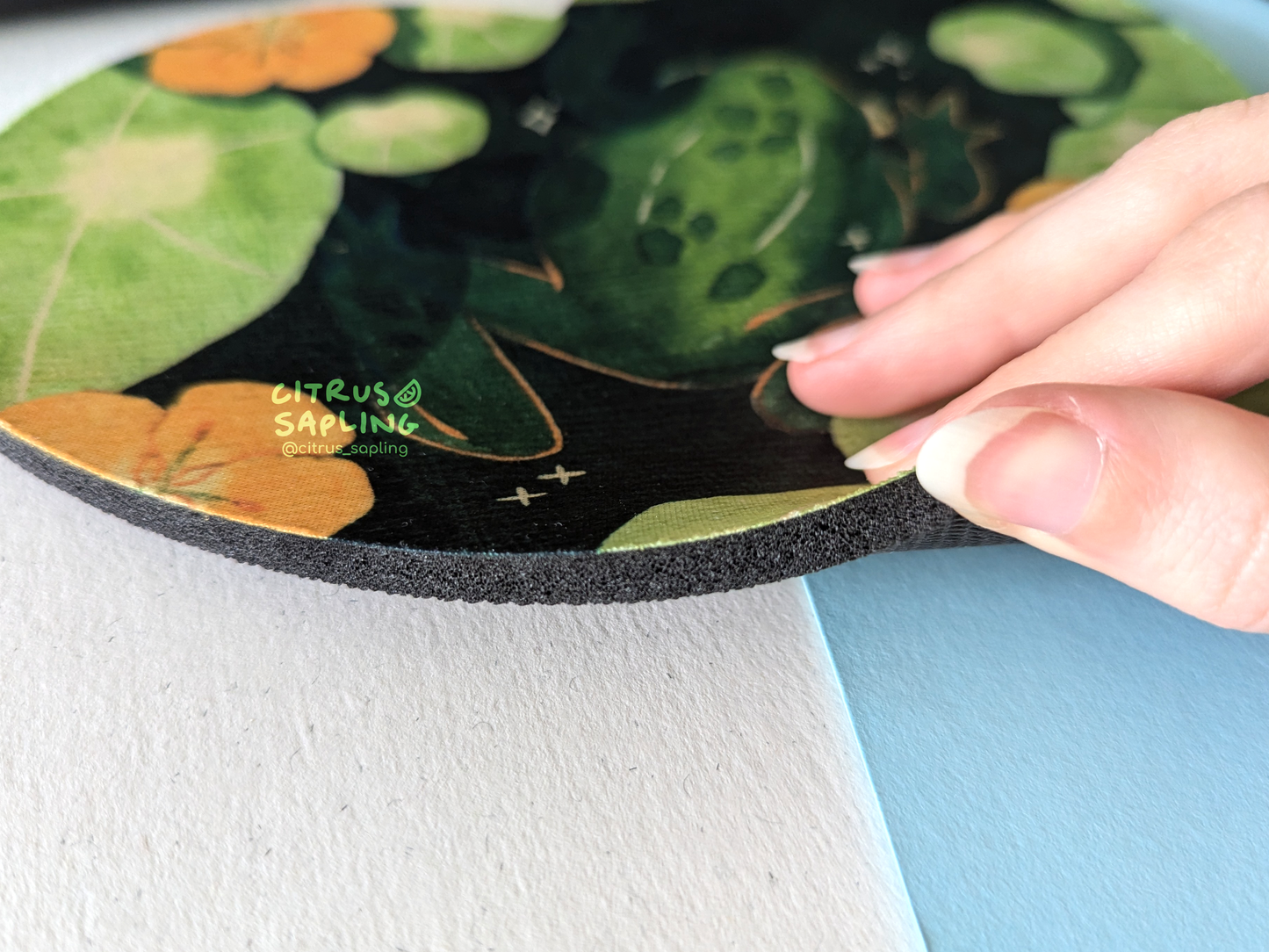 Nasturtium Frog Mouse Mat