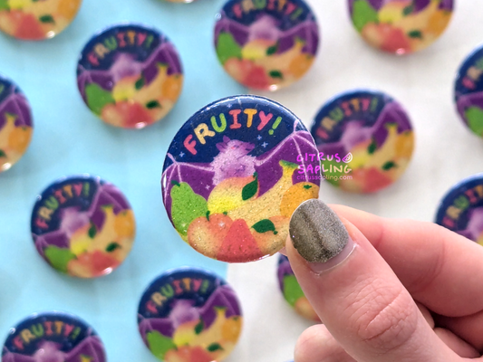 Fruity! Glitter Badge