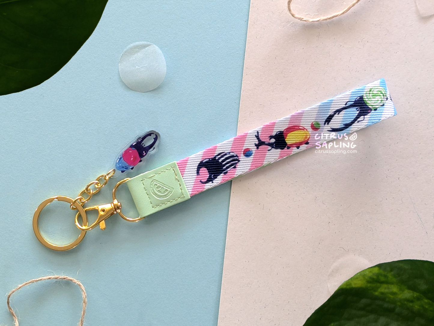 Beetle Sweets Wristlet Keyring