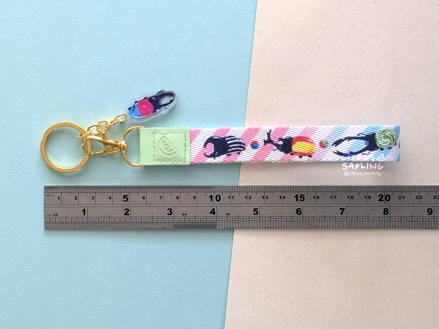 Beetle Sweets Wristlet Keyring