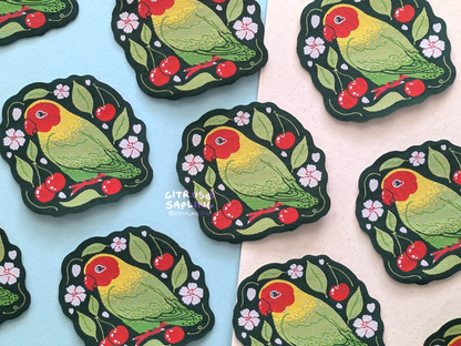 Lovebird Woven Patch