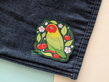 Lovebird Woven Patch