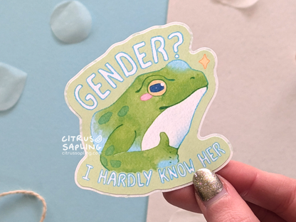 Gender? Sticker