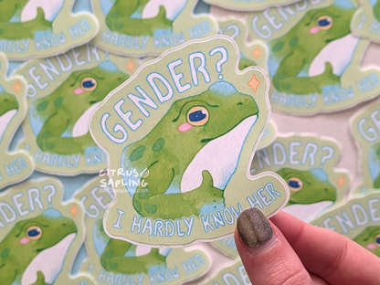 Gender? Sticker