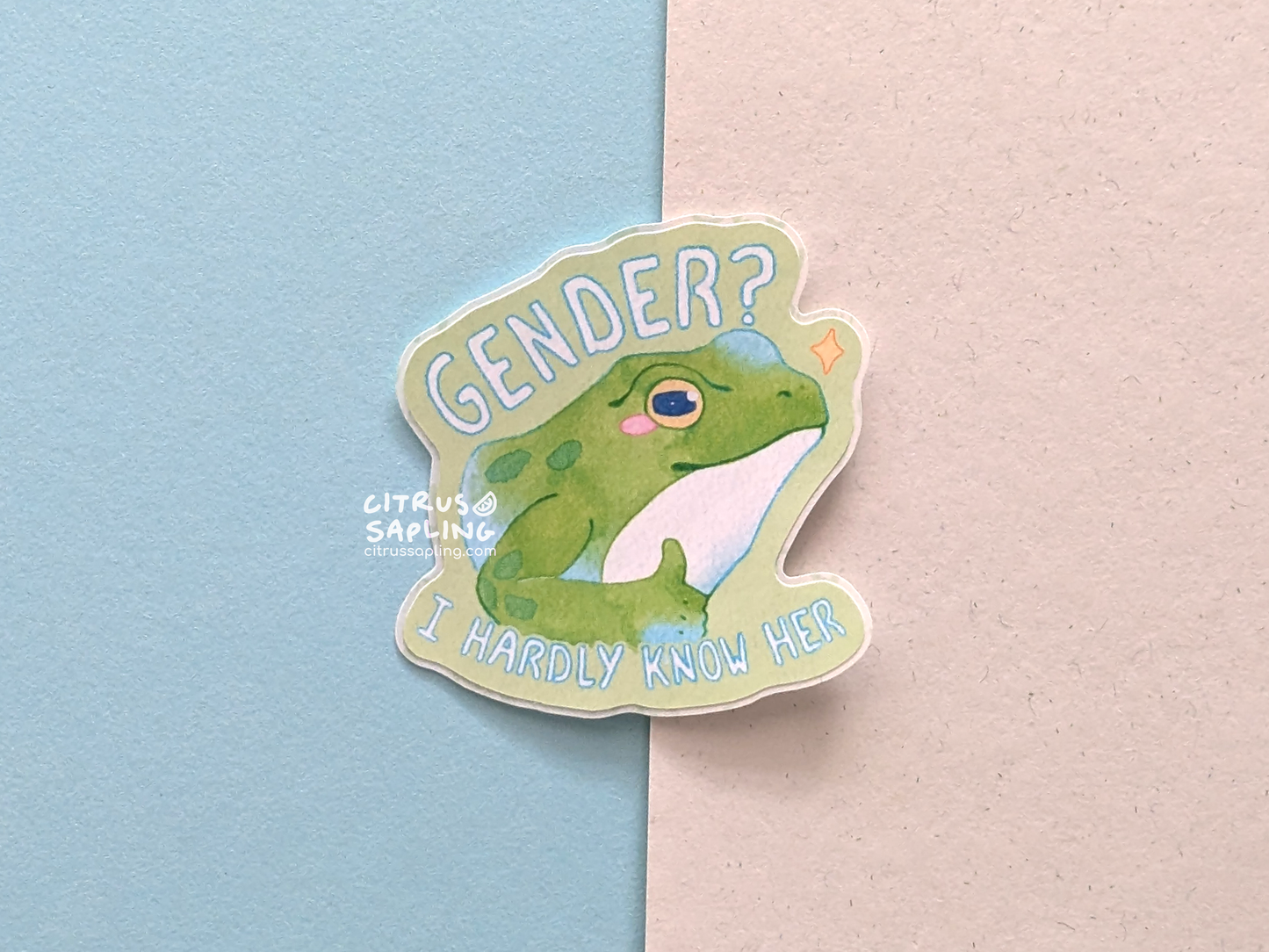 Gender? Sticker