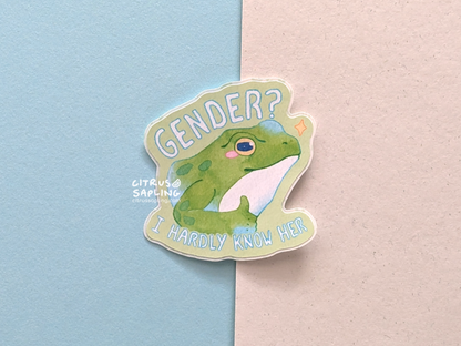 Gender? Sticker