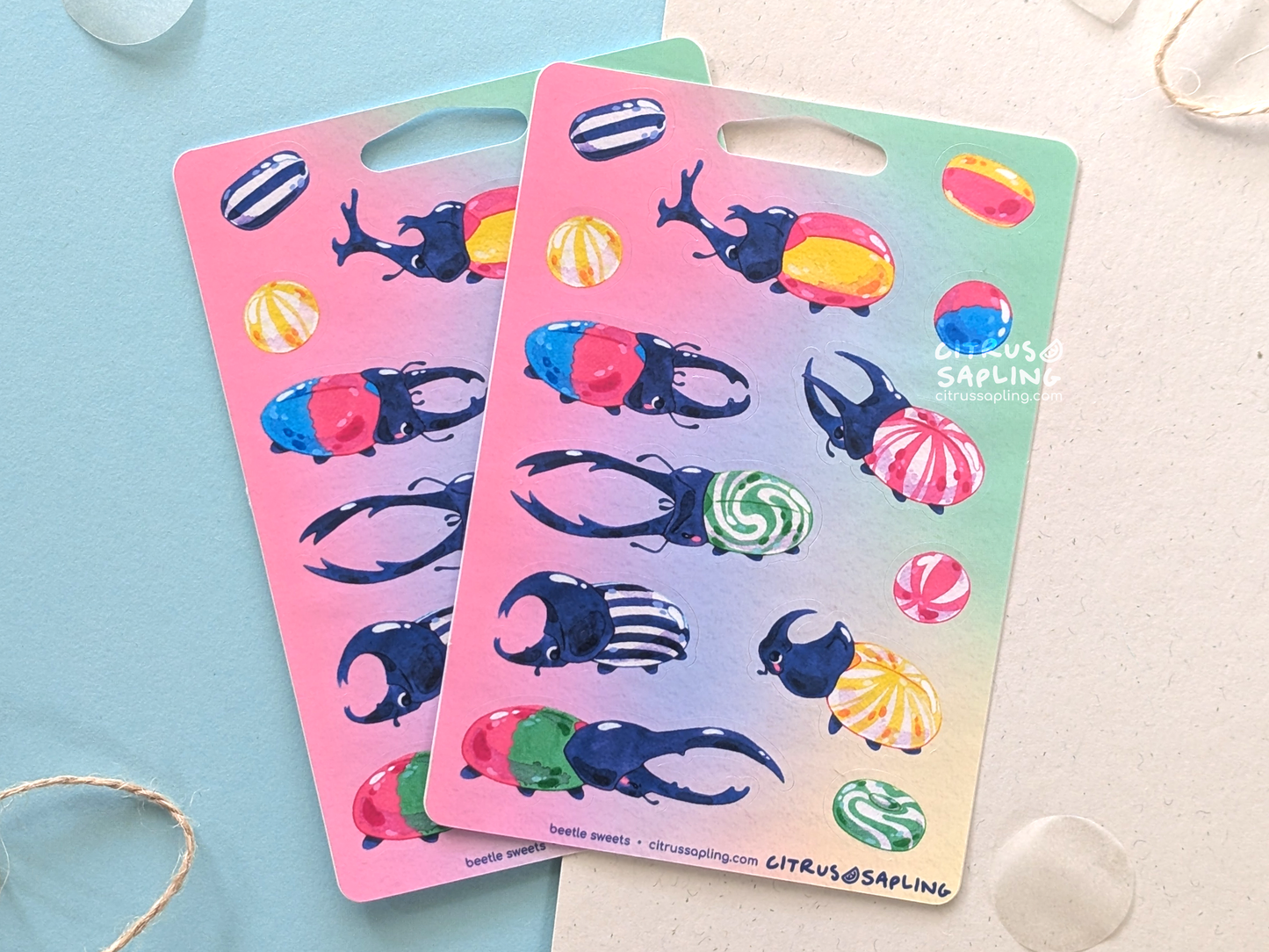 Beetle Sweets Sticker Sheet