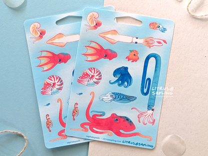 Cephalopods Sticker Sheet