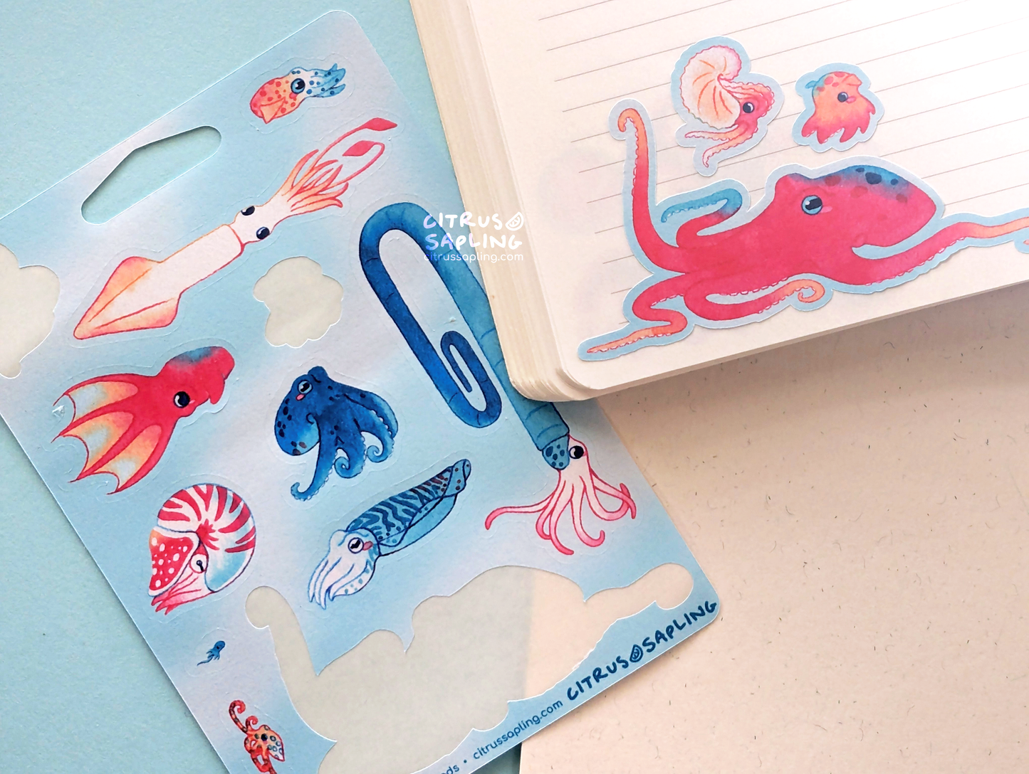 Cephalopods Sticker Sheet