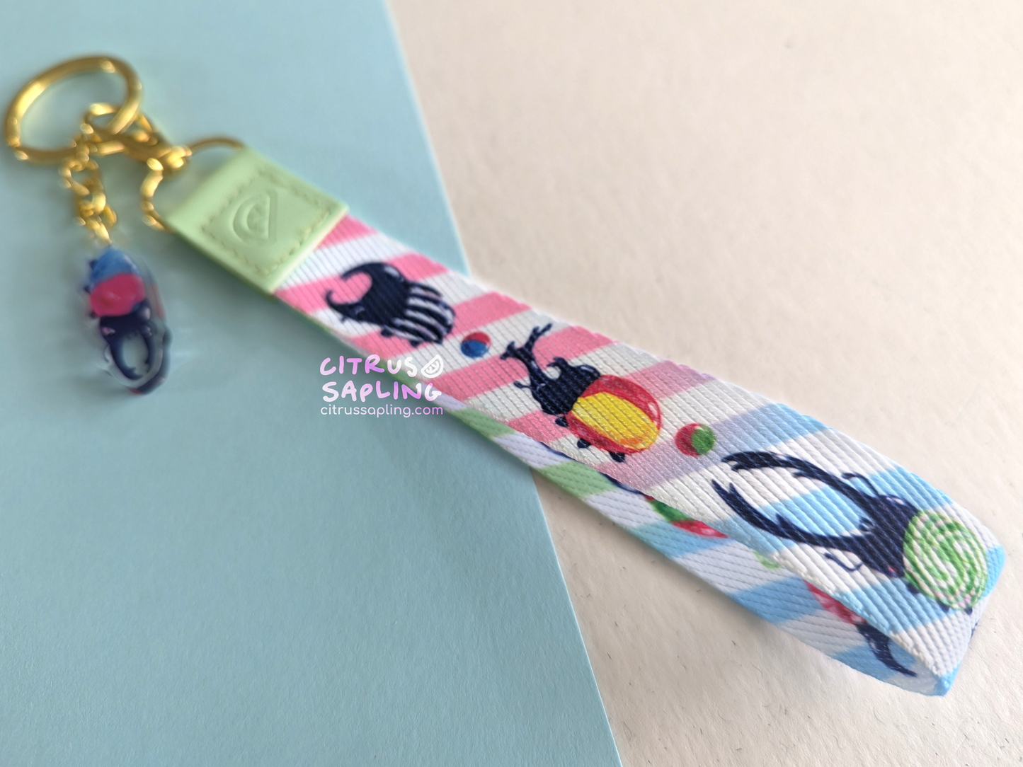 Beetle Sweets Wristlet Keyring