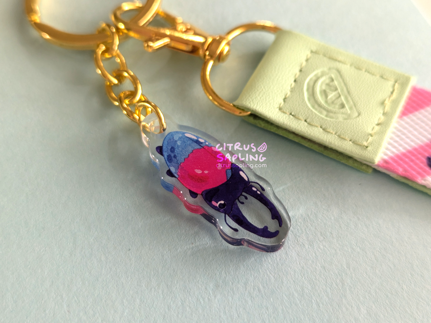 Beetle Sweets Wristlet Keyring