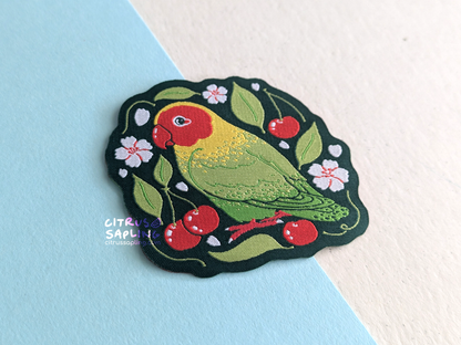 Lovebird Woven Patch