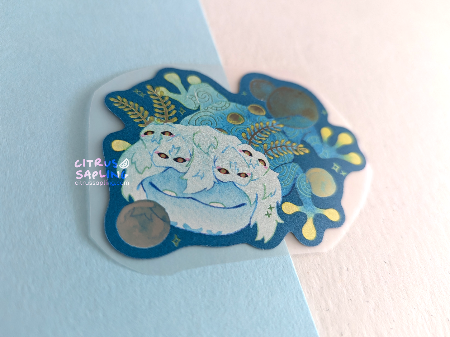 Cave Frog Silver Foiled Sticker