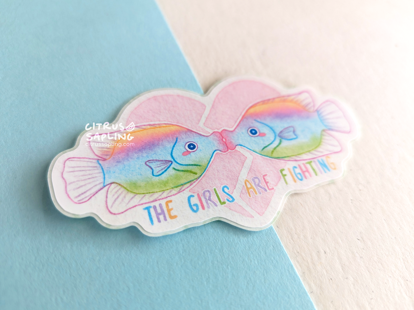 Kissing Fish Sticker