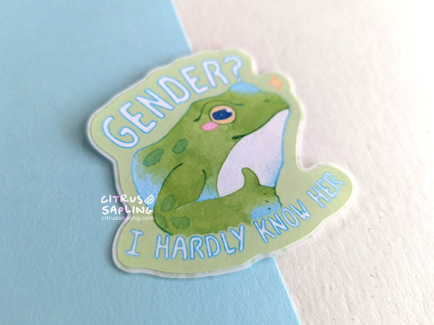 Gender? Sticker