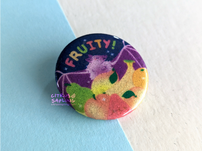 Fruity! Glitter Badge