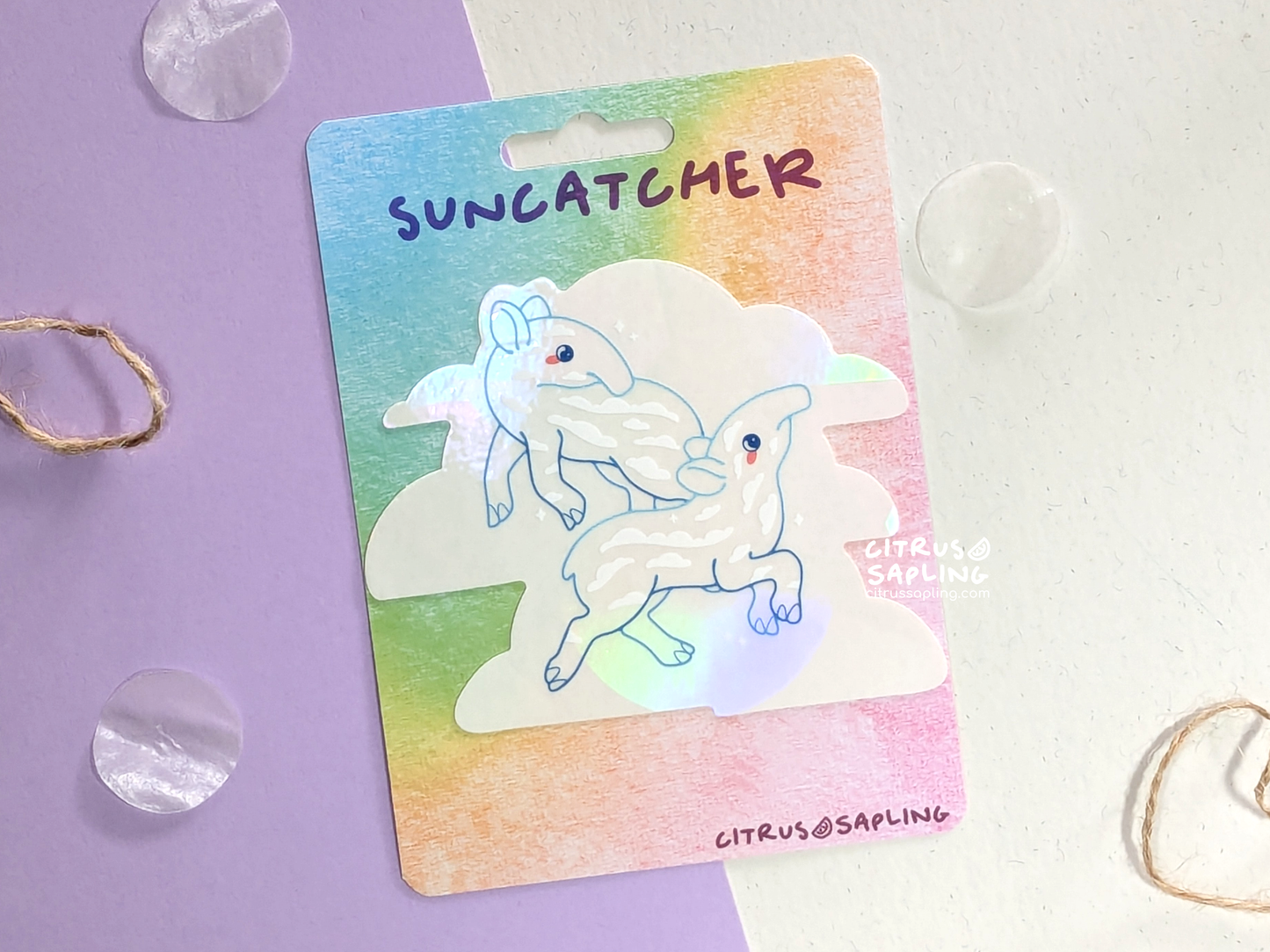 Tapir Calves Suncatcher