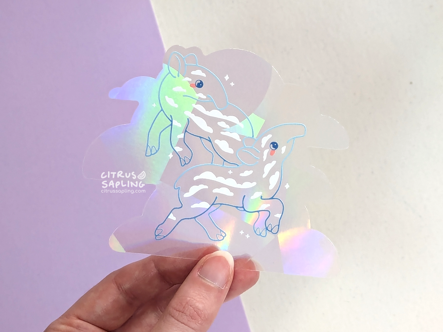 Tapir Calves Suncatcher