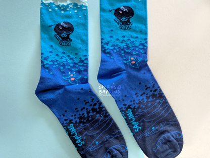 Anglerfish Deep Sea Socks