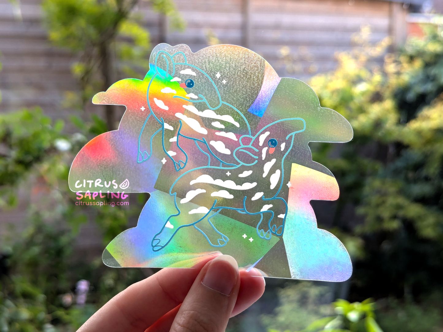 Tapir Calves Suncatcher