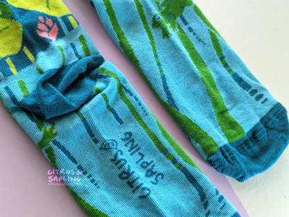 Lotus Frog Socks