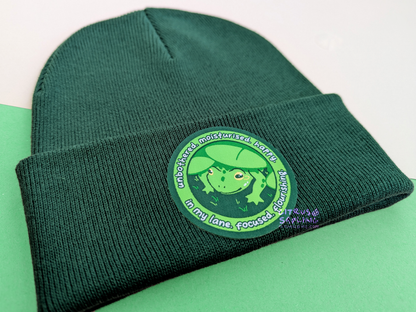 Unbothered Frog Beanie