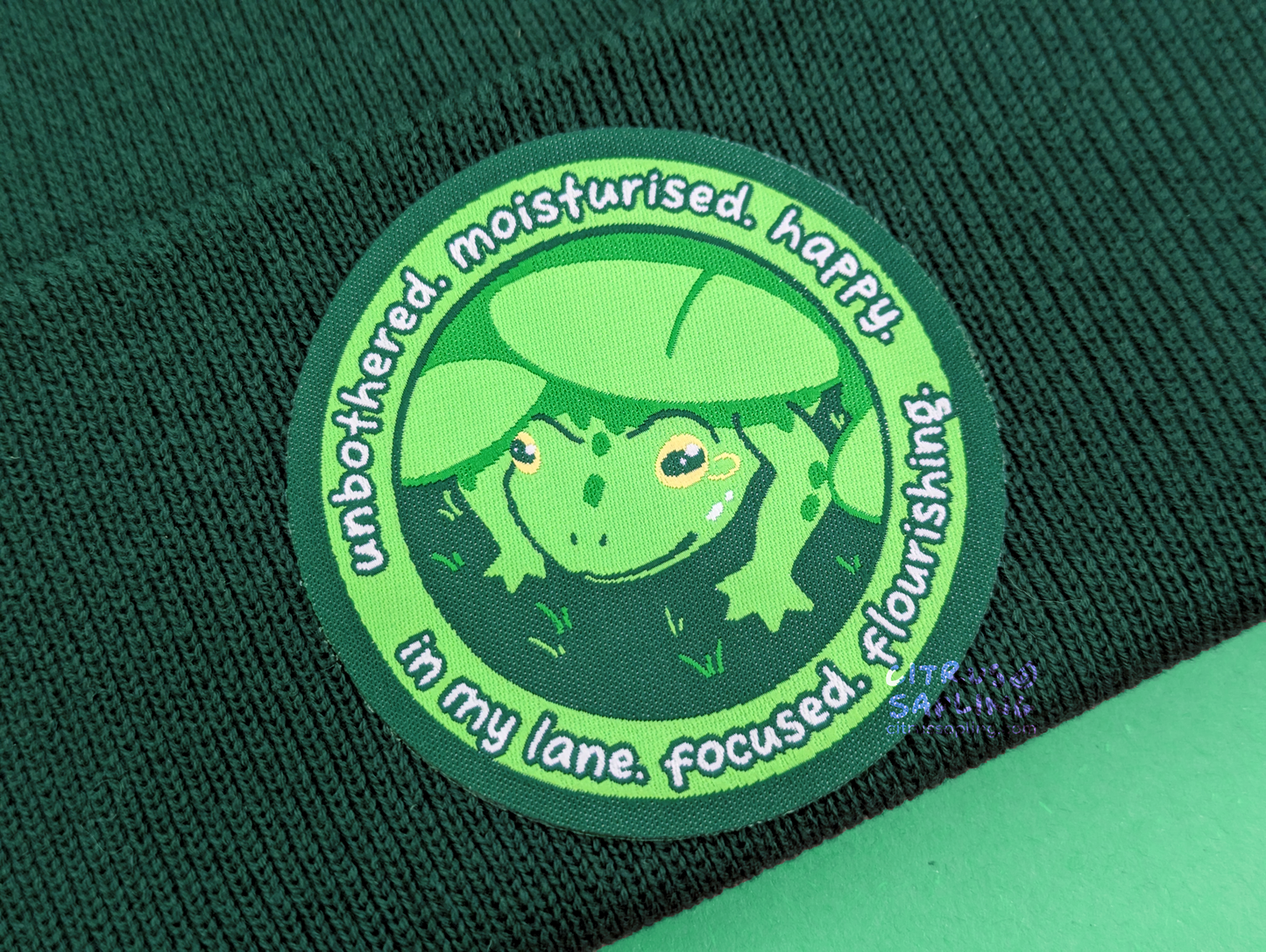 Unbothered Frog Beanie