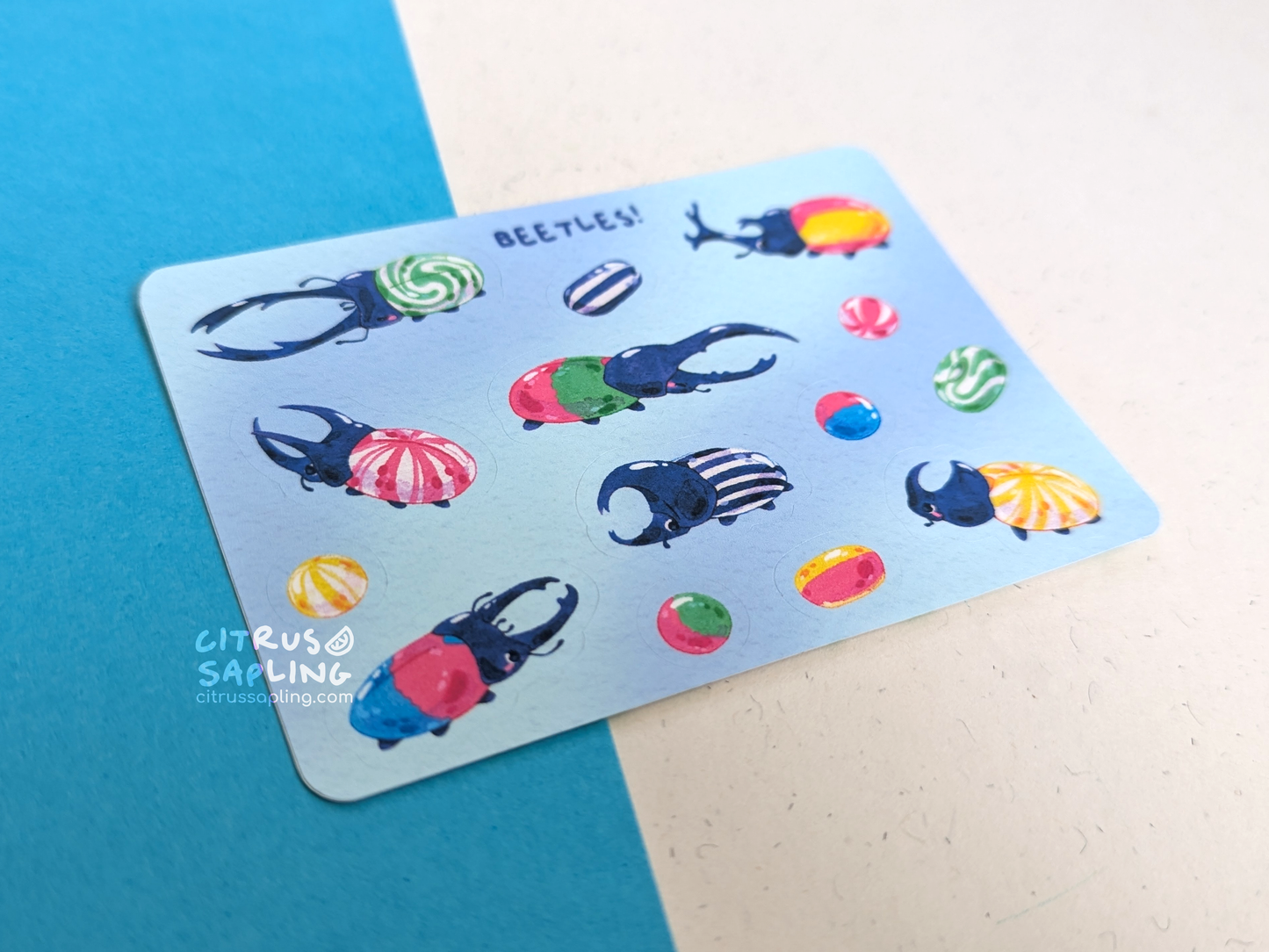 Beetle Sweets Mini Sticker Sheet