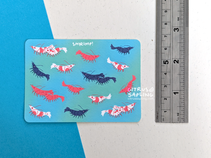 Shrimp Mini Sticker Sheet