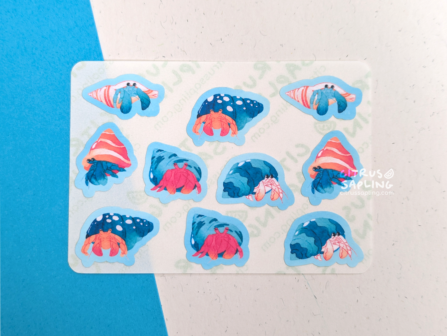 Hermit Crabs Mini Sticker Sheet