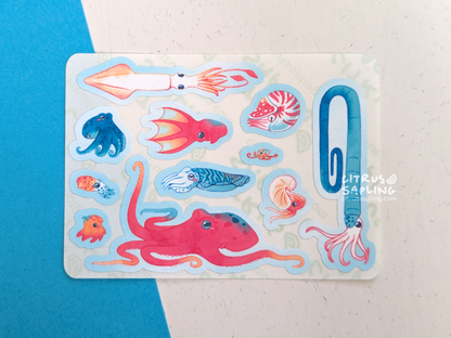 Cephalopods Mini Sticker Sheet