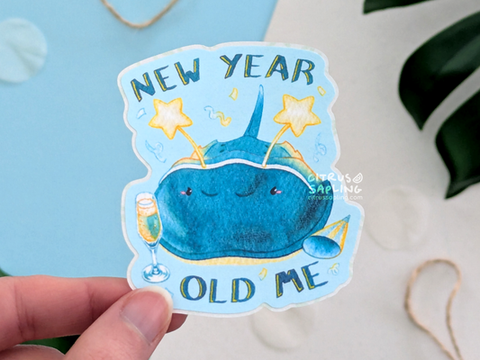 New Year Horseshoe Crab Sticker
