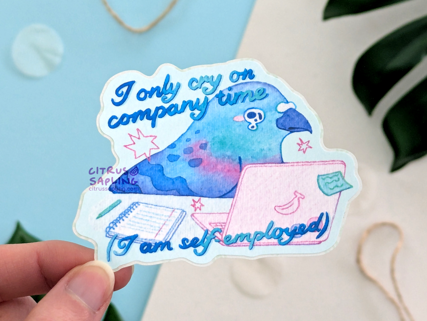 Self Employed Pigeon Sticker