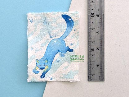 Sparkling Pine Marten Original Watercolour Painting