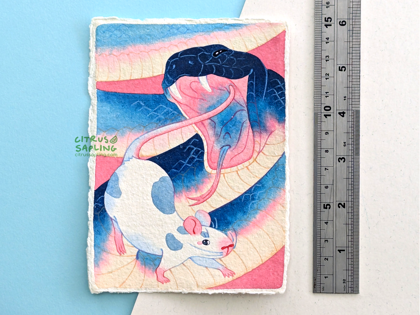 Lucky Escape Original Watercolour Painting