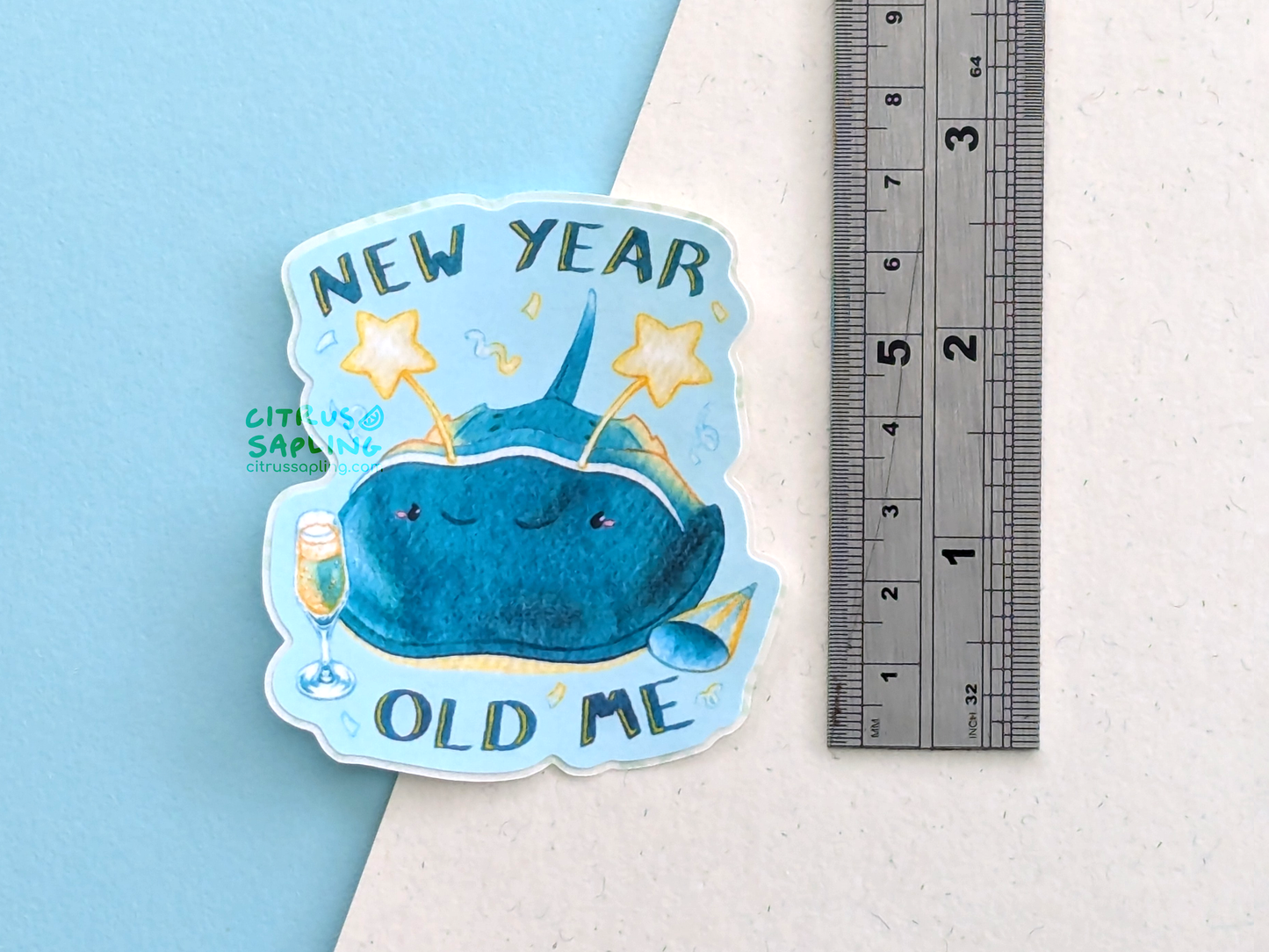 New Year Horseshoe Crab Sticker