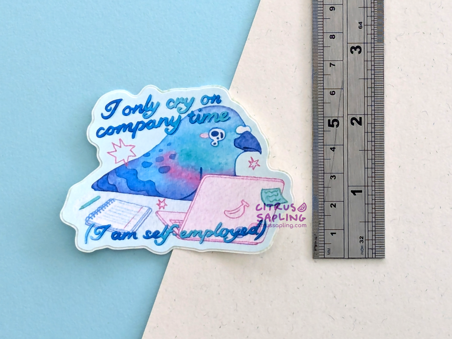 Self Employed Pigeon Sticker
