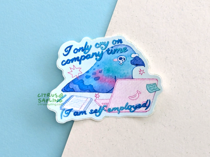 Self Employed Pigeon Sticker