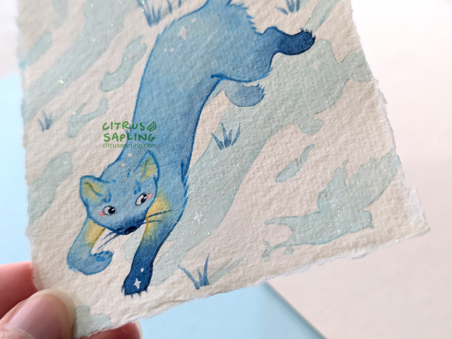 Sparkling Pine Marten Original Watercolour Painting