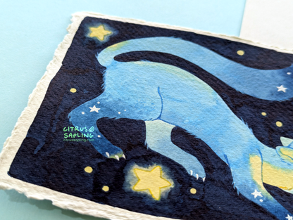 Nocturnal Pine Marten Original Watercolour Painting