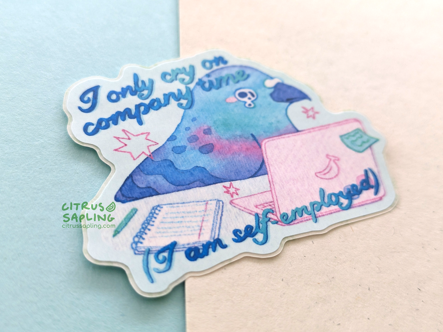 Self Employed Pigeon Sticker