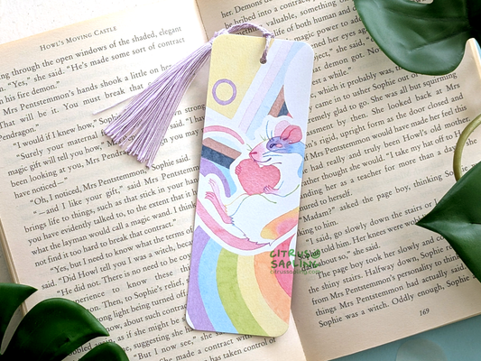 Rainbow Rat Bookmark