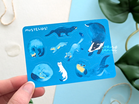 Mustelid Mini Sticker Sheet