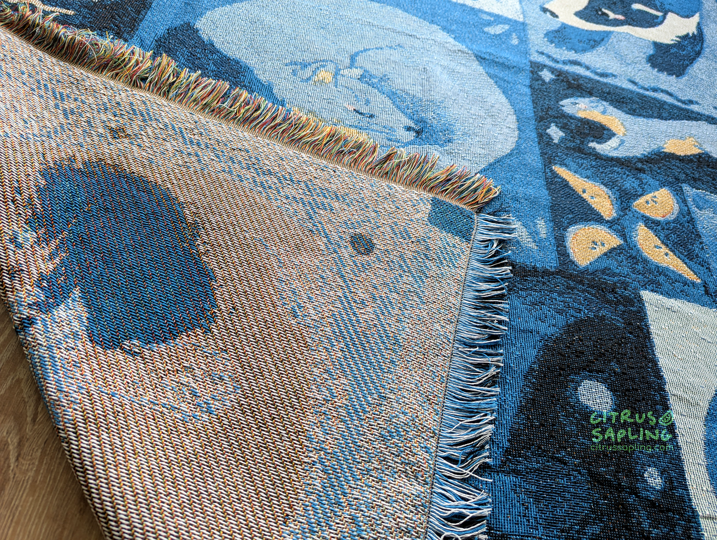 Mustelid Menu Woven Throw Blanket