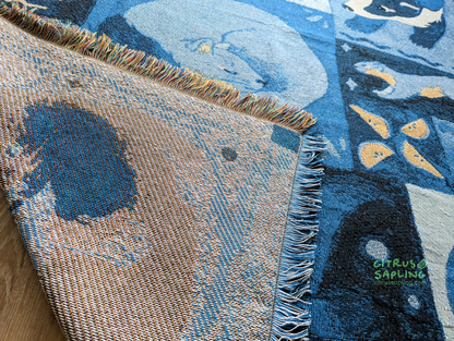 Mustelid Menu Woven Throw Blanket