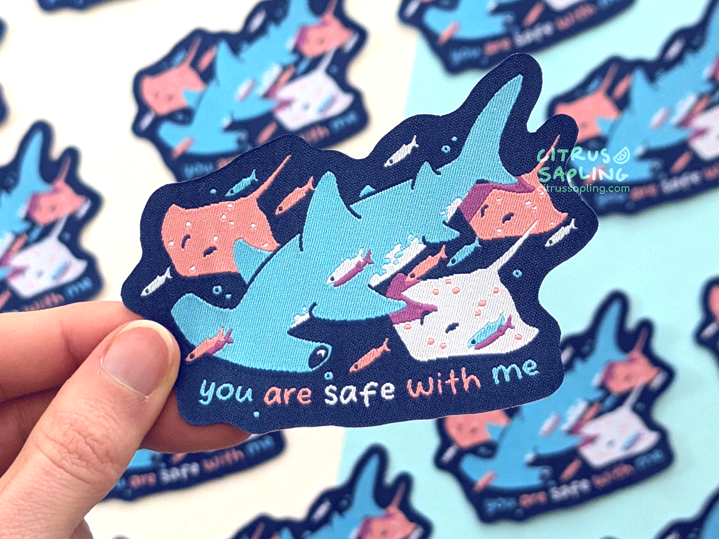 Safe With Me Woven Patch