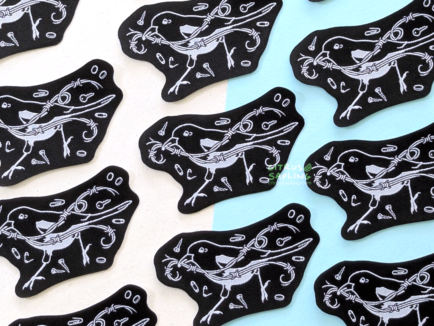 Magpie Woven Patch