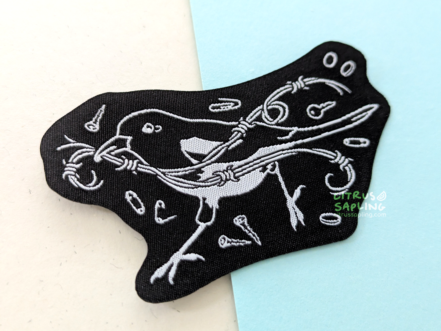 Magpie Woven Patch