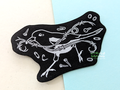 Magpie Woven Patch